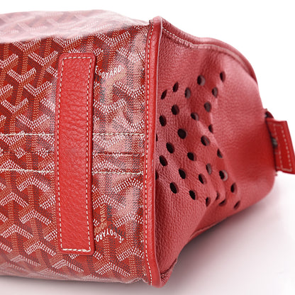 Goyard Goyardine Sac Hardy Pet Carrier PM Red 9 of 17