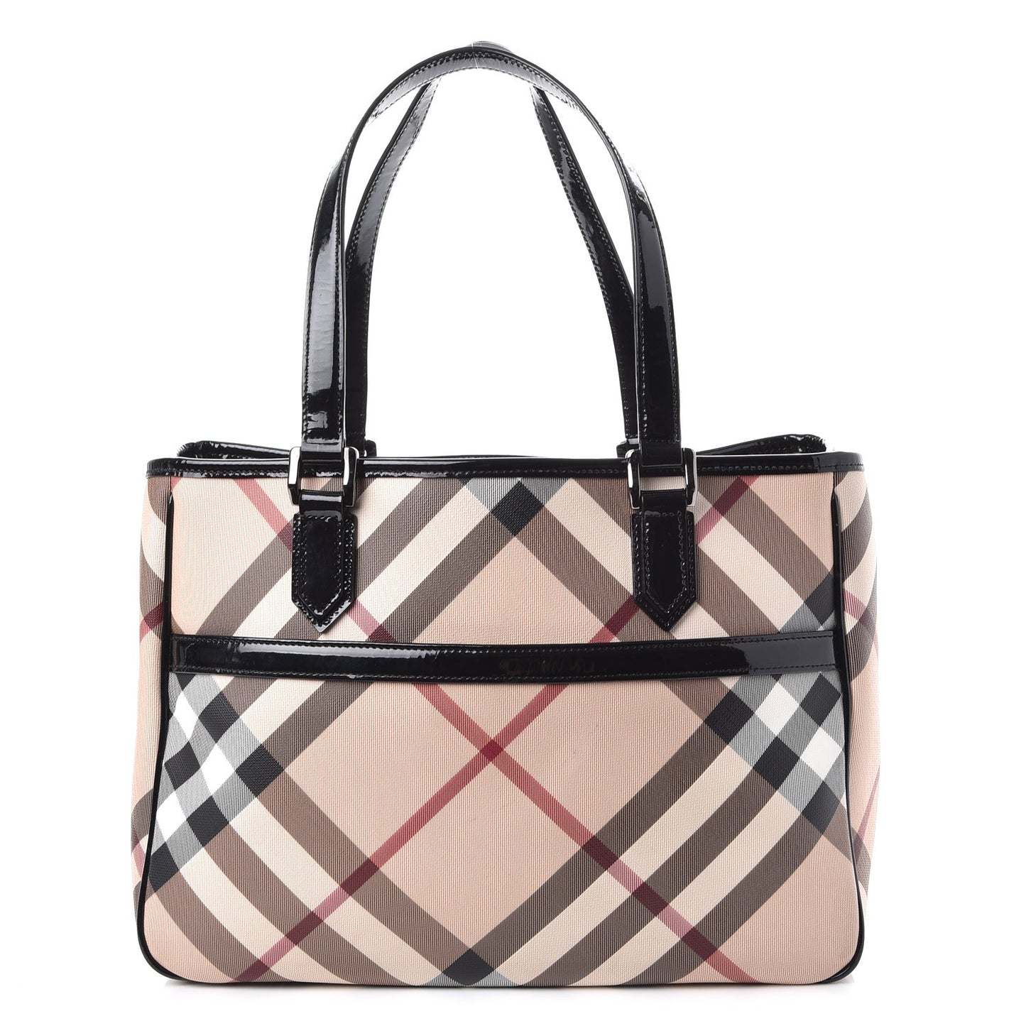 Supernova Check Tote Black