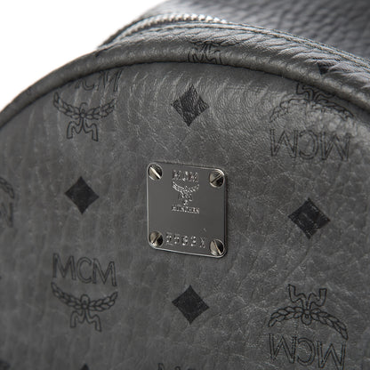 MCM Visetos Side Stud Medium Stark Backpack Grey 8 of 10