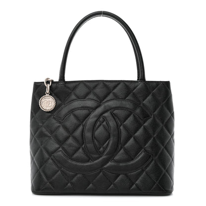 Chanel Caviar Quilted Medallion Tote Black 1 of 13