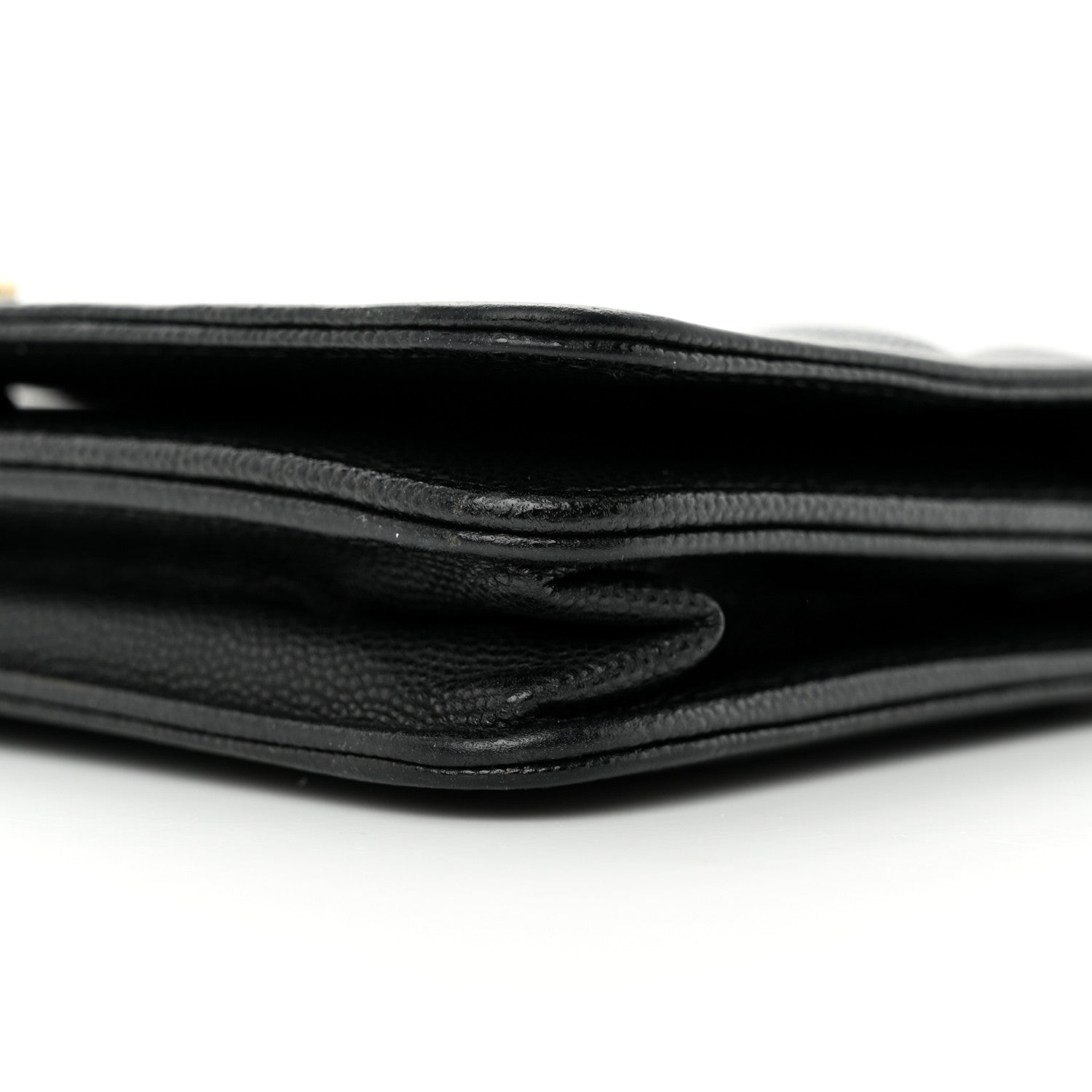 Chanel Caviar Quilted Boy Wallet On Chain WOC Black 11 of 12