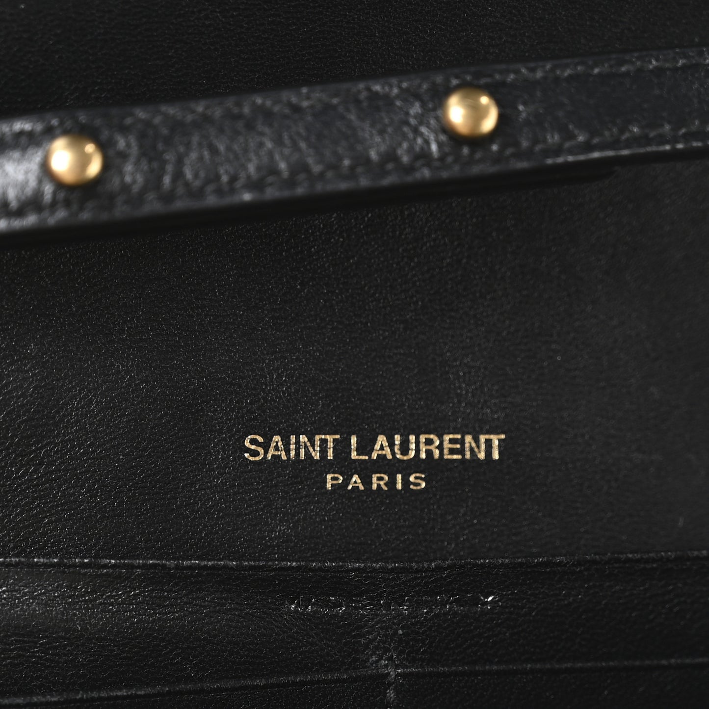 Smooth Calfskin Tri-Metal Cassandre Wallet On Chain WOC Black