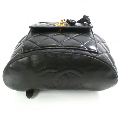 Chanel Lambskin Quilted Backpack Black 5 of 11