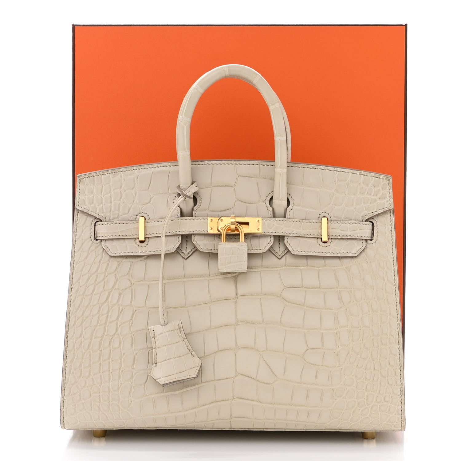 Hermes Matte Alligator Birkin Sellier 25 Beton 11 of 11