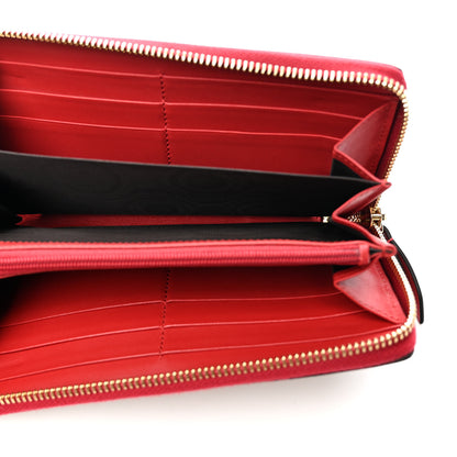 Gucci GG Supreme Monogram Mystic Cat Zip Around Wallet Red 5 of 10