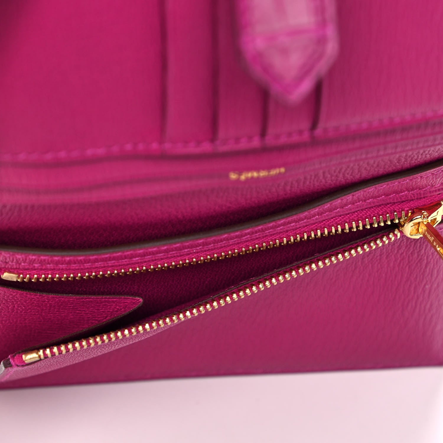 Hermes Matte Alligator Bearn Compact Wallet Rose Scheherazade 6 of 12