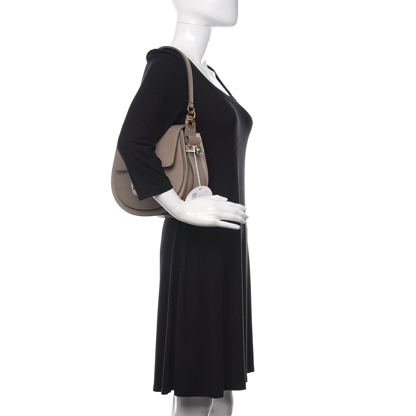 Calfskin Large Tess Bag Motty Grey