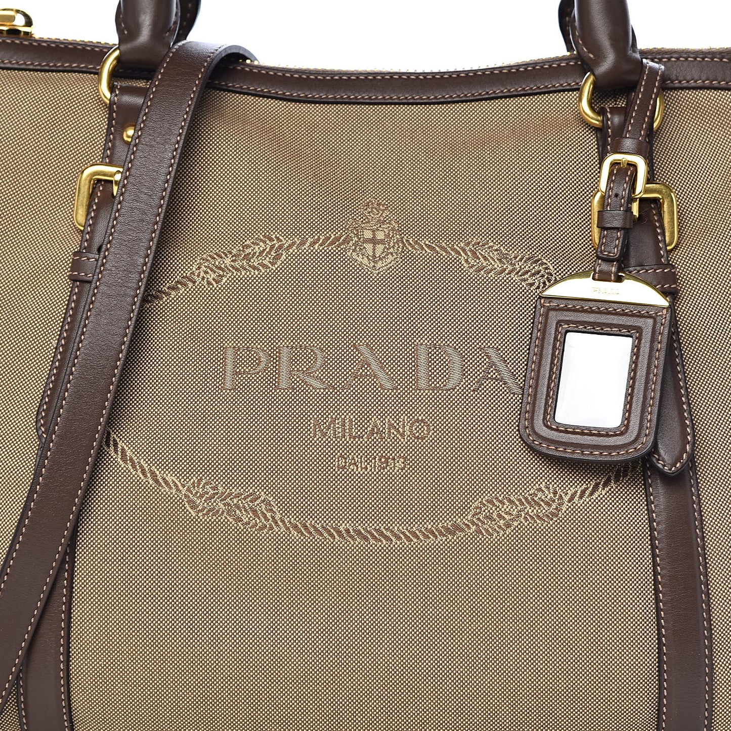 Jacquard Logo Tote Corda Bruciato