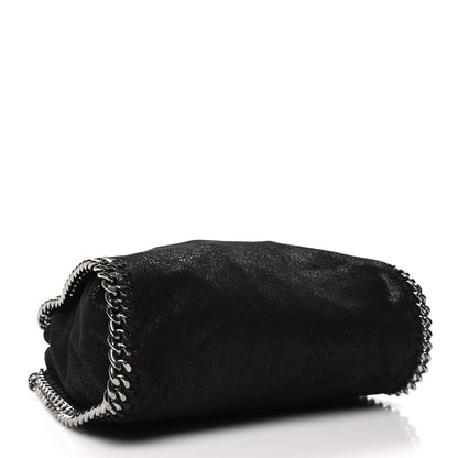 Stella McCartney Shaggy Deer Mini Falabella Fold Over Tote Black 4 of 10