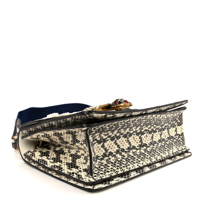 Gucci Snakeskin Sylvie Web Small Queen Margaret Top Handle Bag Roccia Natural 4 of 11