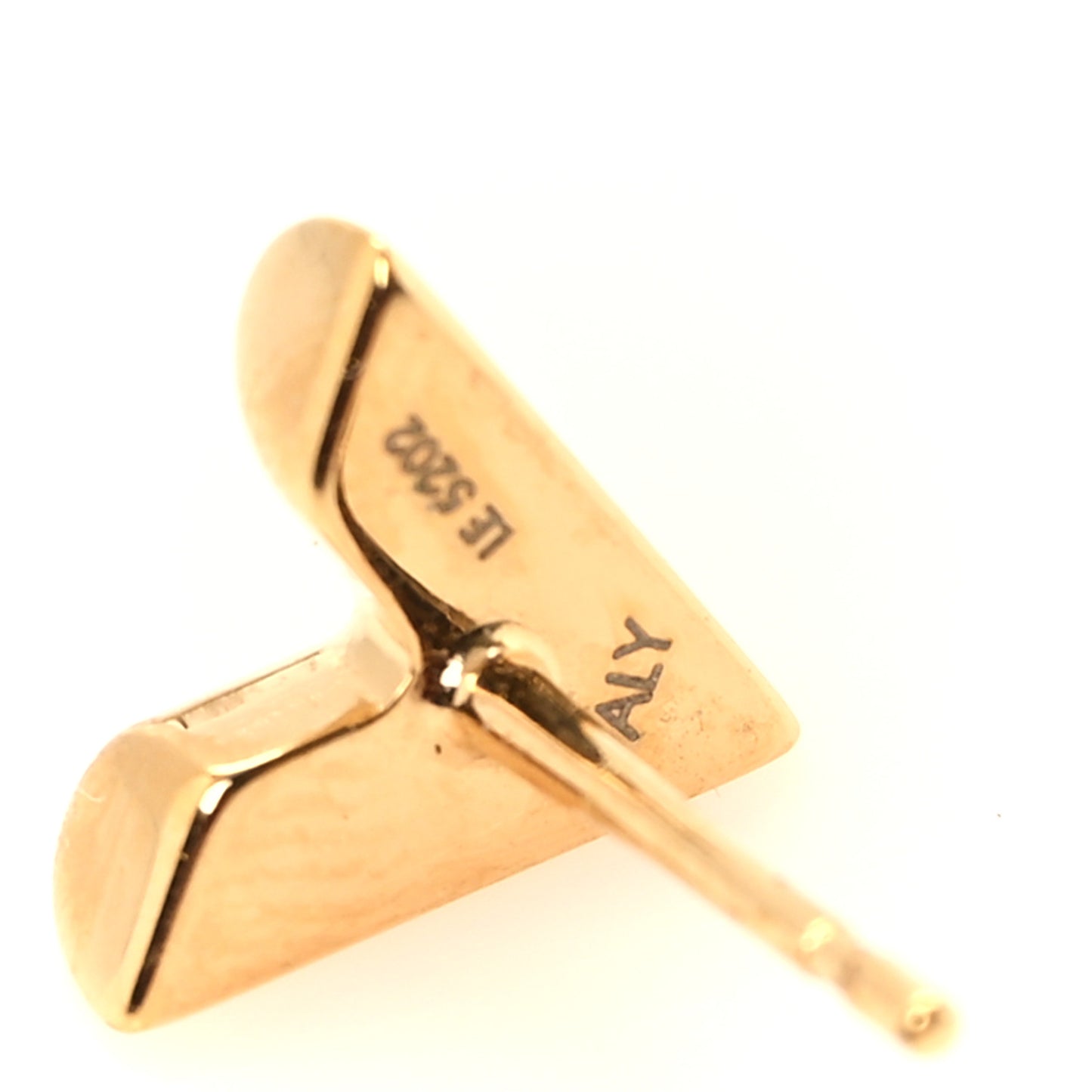 Brass Essential V Stud Earrings Gold