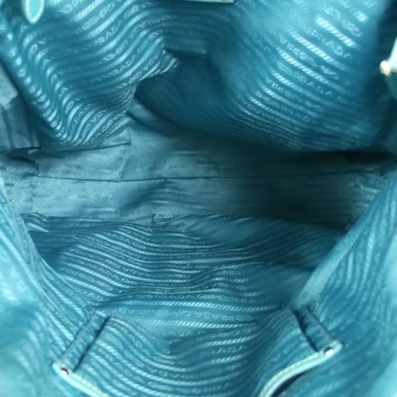 Leather Large New Look Tote Turquoise