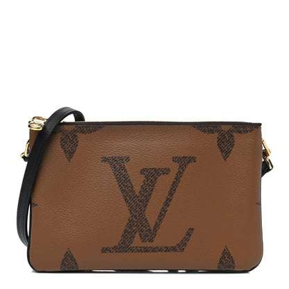 Louis Vuitton Reverse Monogram Giant Double Zip Pochette 1 of 4