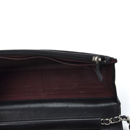 Chanel Lambskin Quilted Wallet On Chain WOC Black 4 of 11
