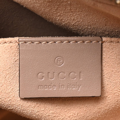 Gucci Calfskin Matelasse Mini GG Marmont Chain Shoulder Bag Porcelain Rose 6 of 10