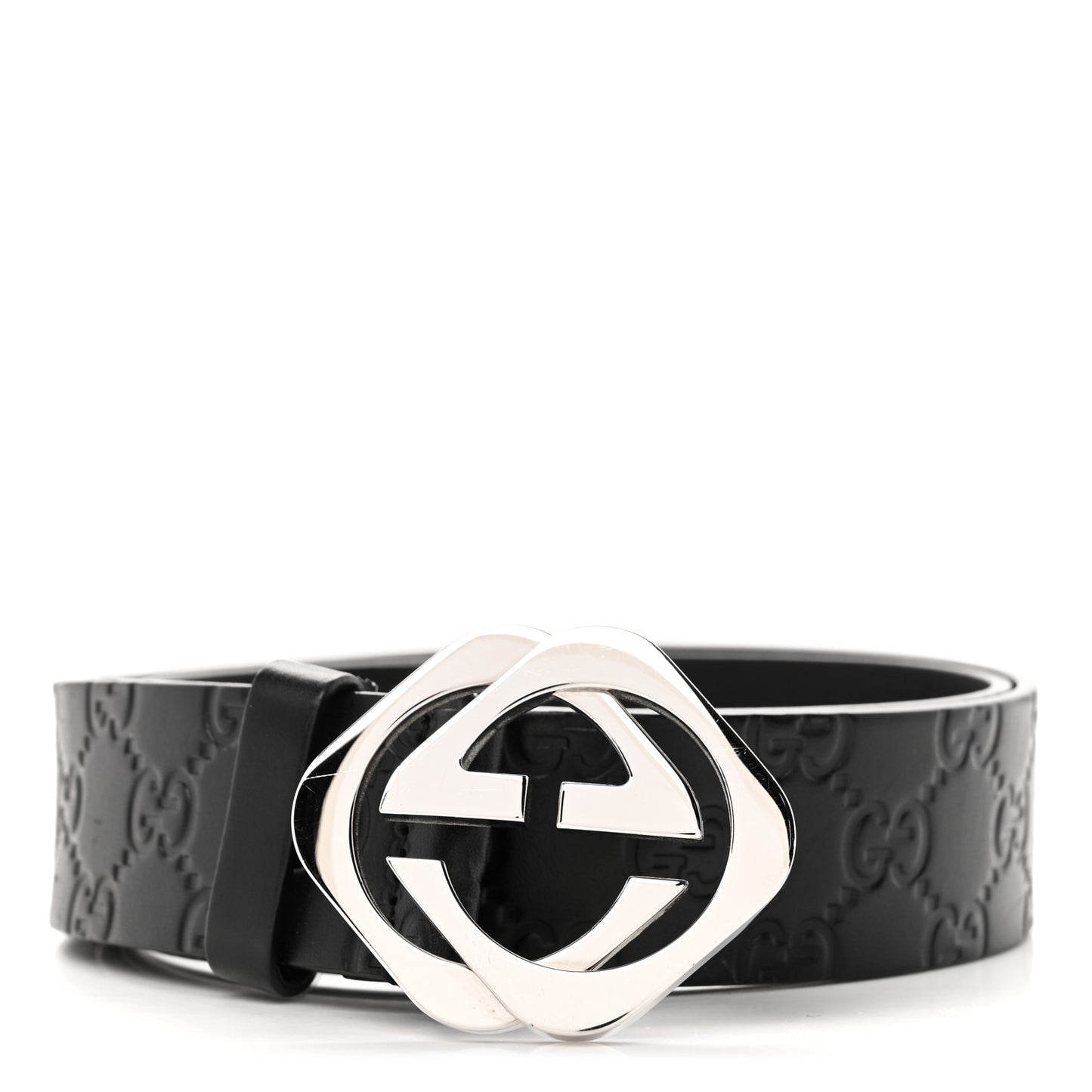 Guccissima Square G Belt 80 32 100 40 Black