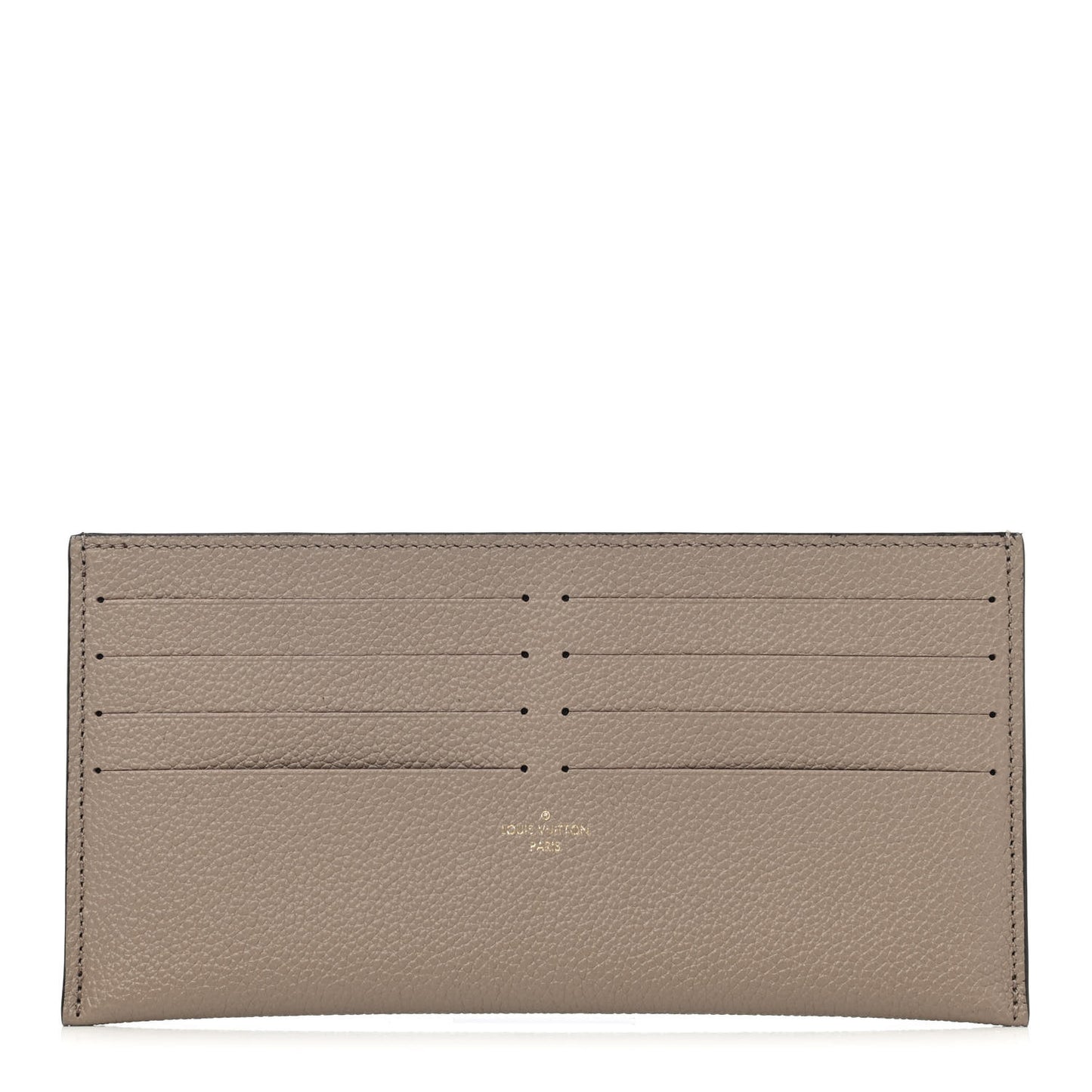 Calfskin Felicie Chain Wallet Card Holder Insert Tourterelle