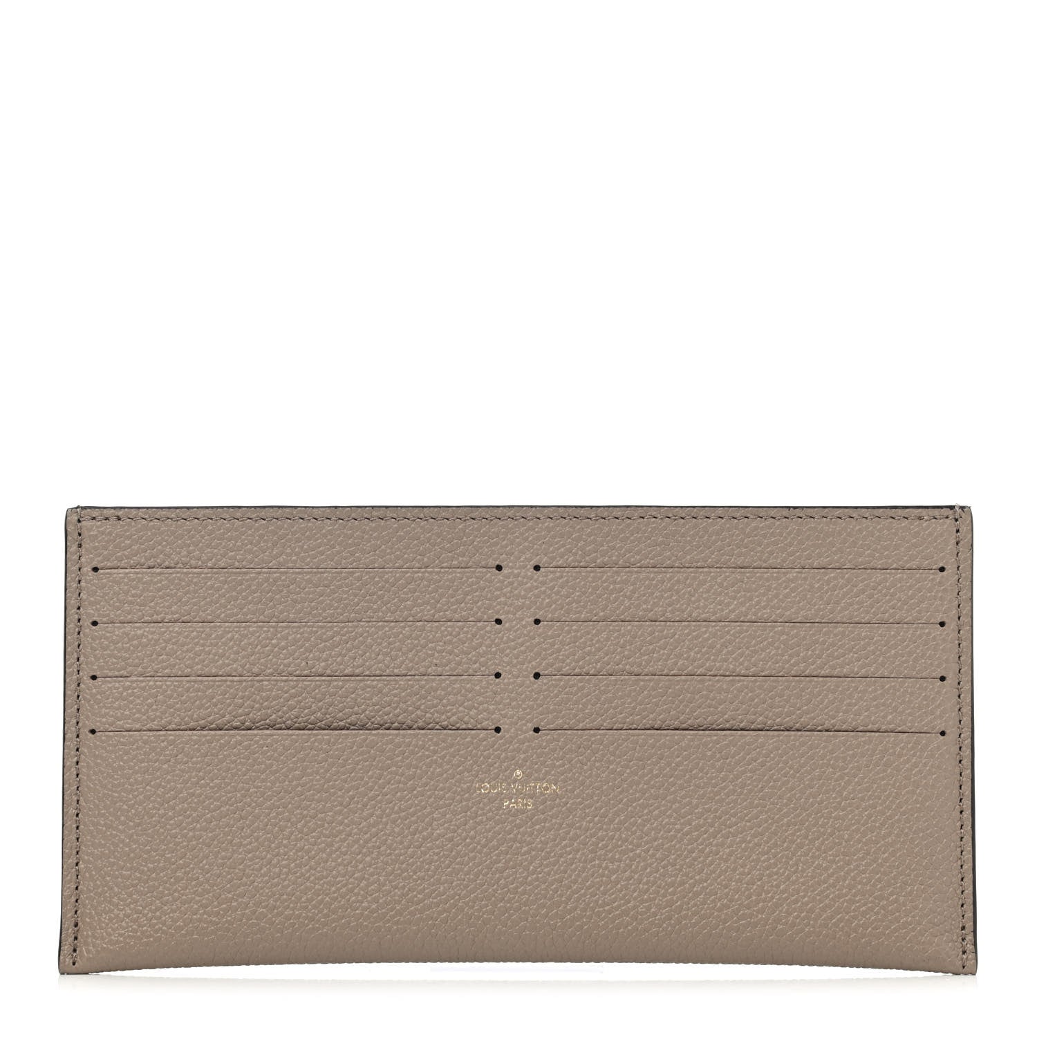 Louis Vuitton Calfskin Felicie Chain Wallet Card Holder Insert Tourterelle 1 of 4