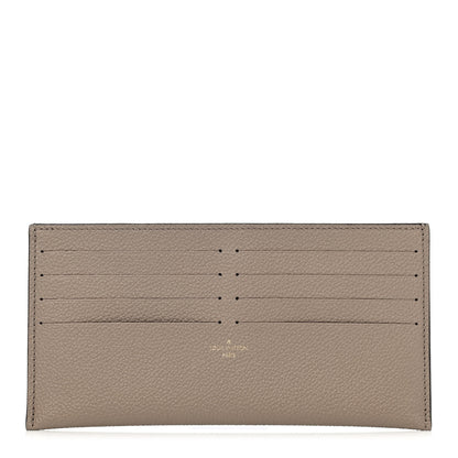 Louis Vuitton Calfskin Felicie Chain Wallet Card Holder Insert Tourterelle 1 of 4