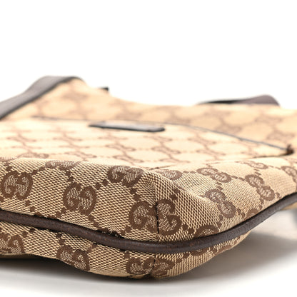 Gucci Monogram Flat Messenger Bag Dark Brown 9 of 12