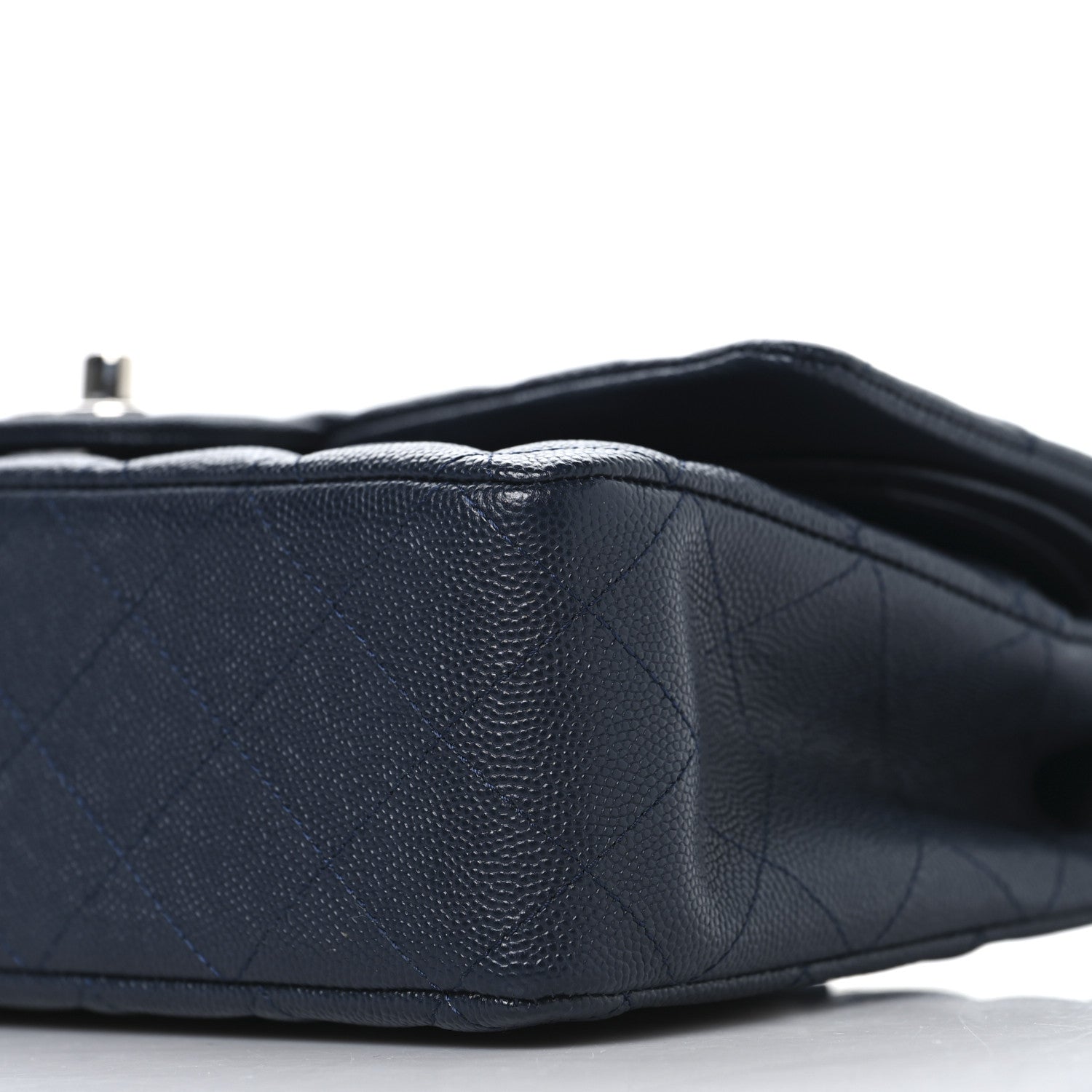Chanel Caviar Quilted Medium Double Flap Navy 10 of 10