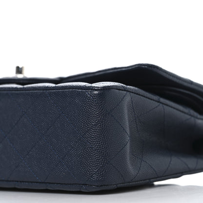 Chanel Caviar Quilted Medium Double Flap Navy 10 of 10