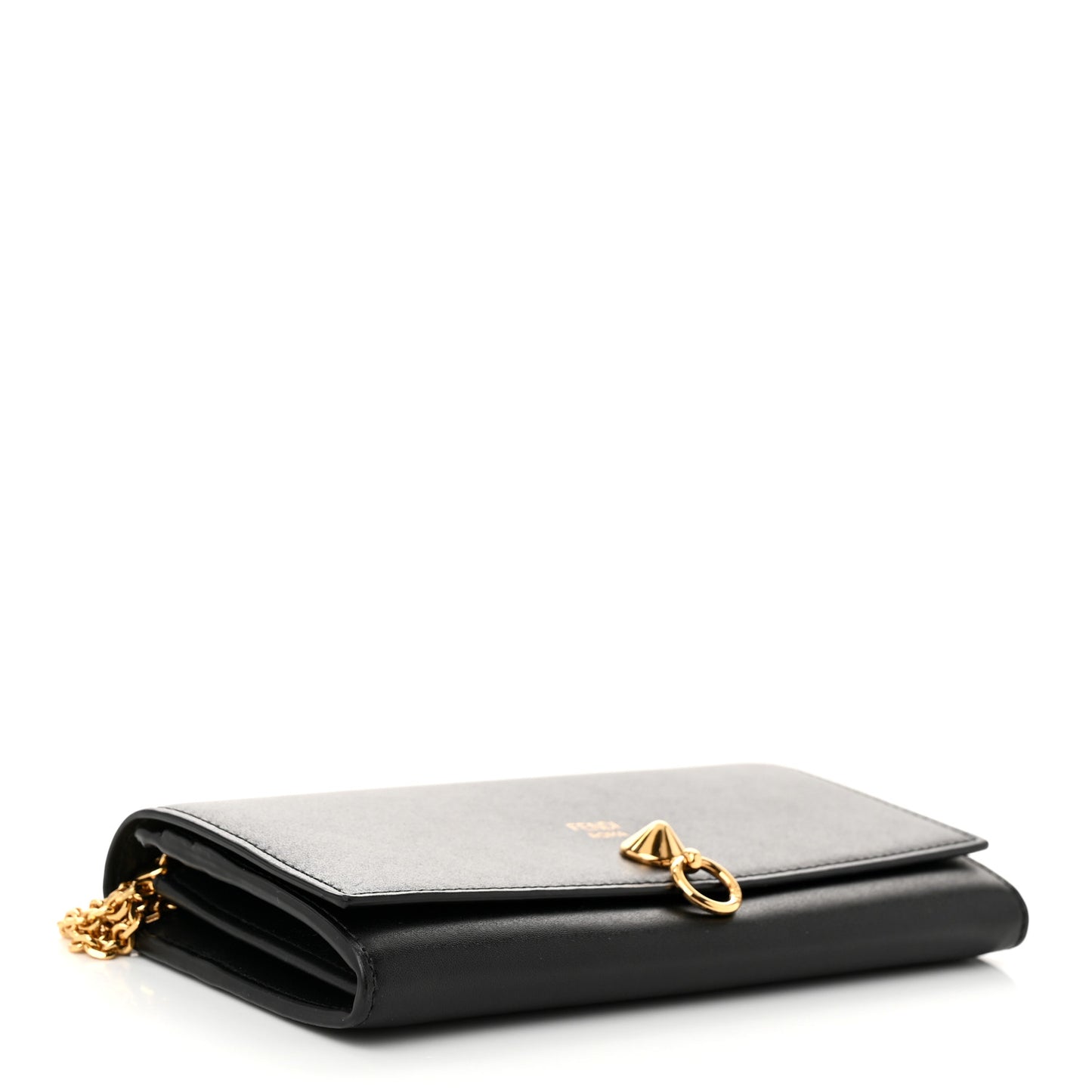 Vitello Liberty Century Lucido By The Way Continental Wallet On Chain Black