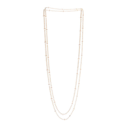 Tiffany Sterling Silver Freshwater Pearl 5-8mm Ziegfeld Necklace 87" 3 of 5