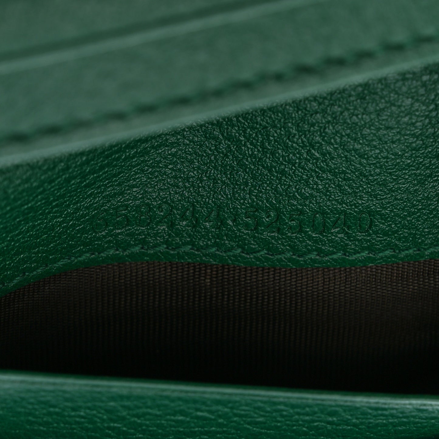 Wonka Grain Calfskin Diana Card Case Wallet Emerald
