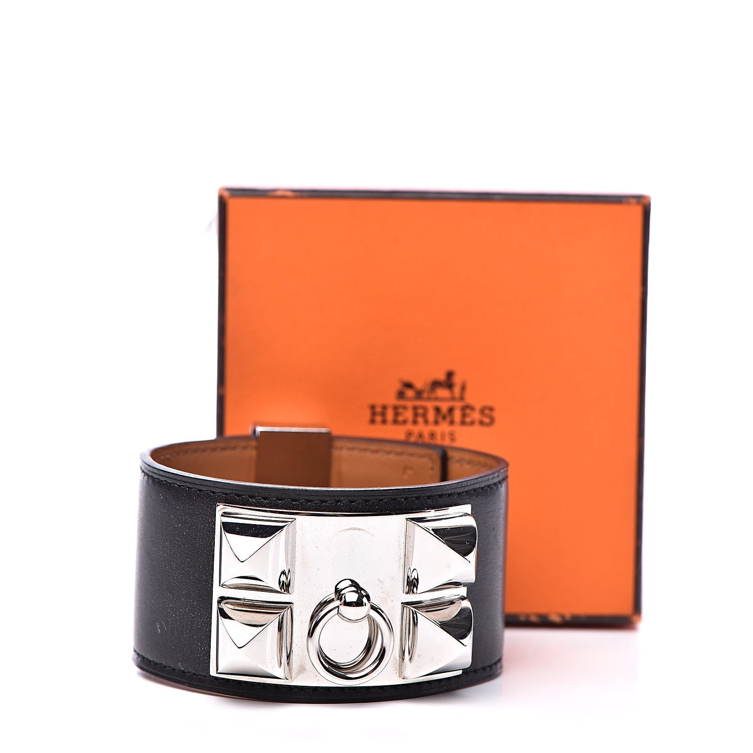Hermes Box Collier de Chien CDC Bracelet L Black 7 of 7