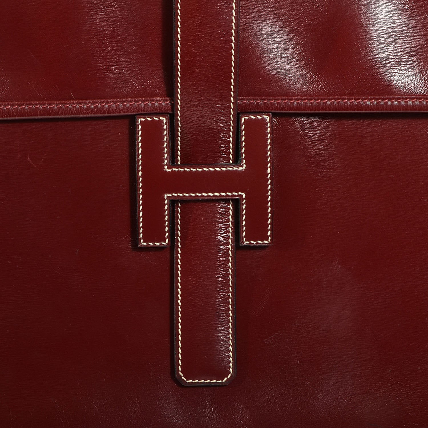 Hermes Box Jige GM Clutch Rouge H 9 of 9