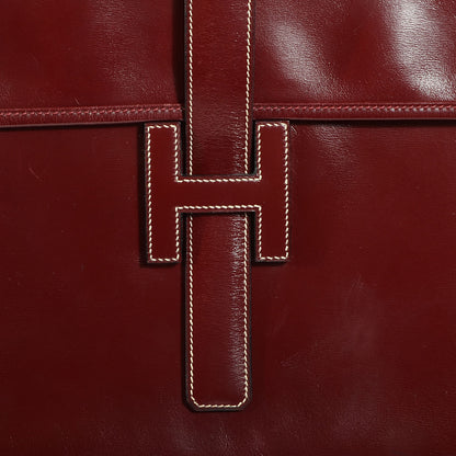 Hermes Box Jige GM Clutch Rouge H 9 of 9