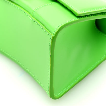 Balenciaga Shiny Box Calfskin Hourglass Top Handle Bag XS Fluo Green 9 of 9