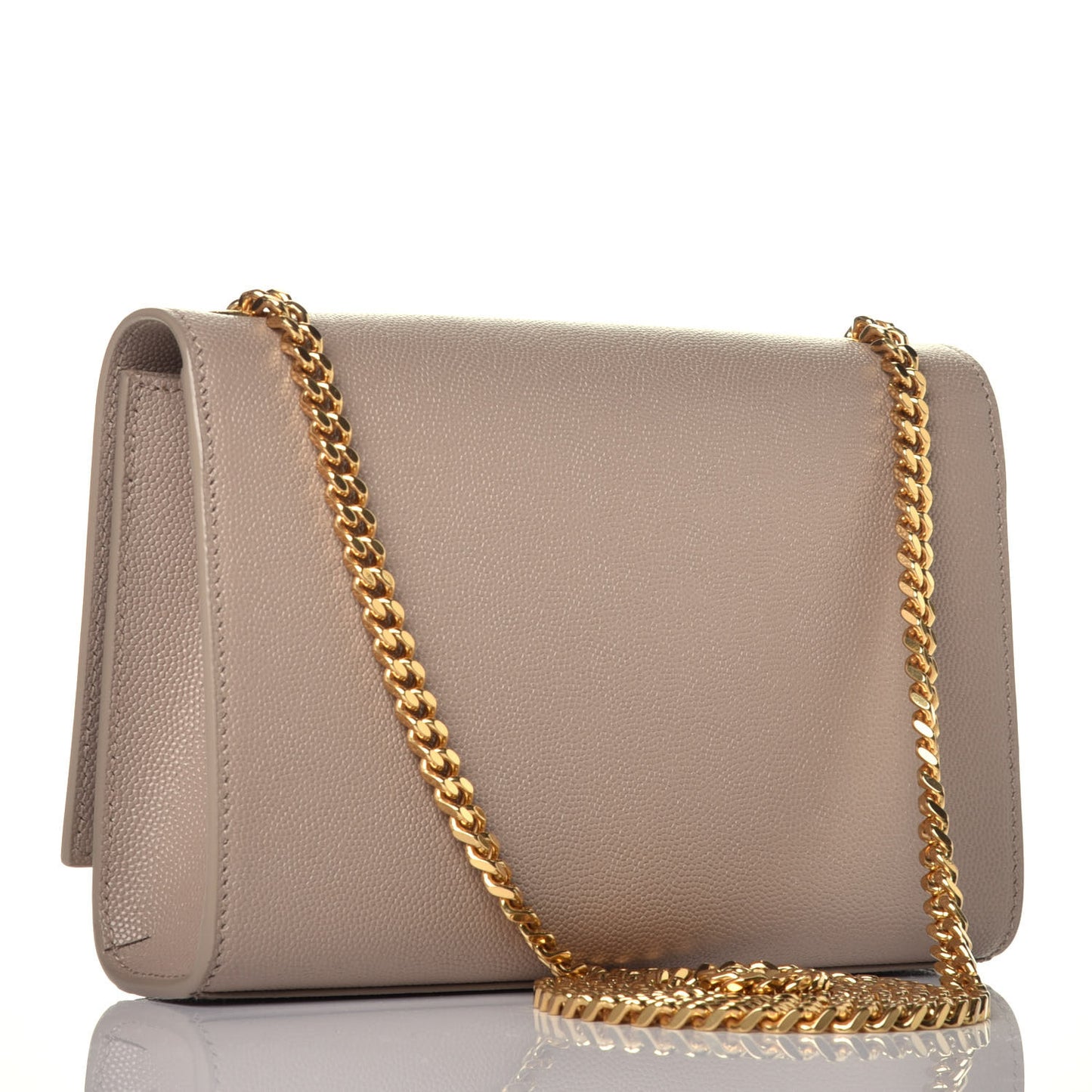 Grain De Poudre Small Monogram Kate Satchel Dark Beige