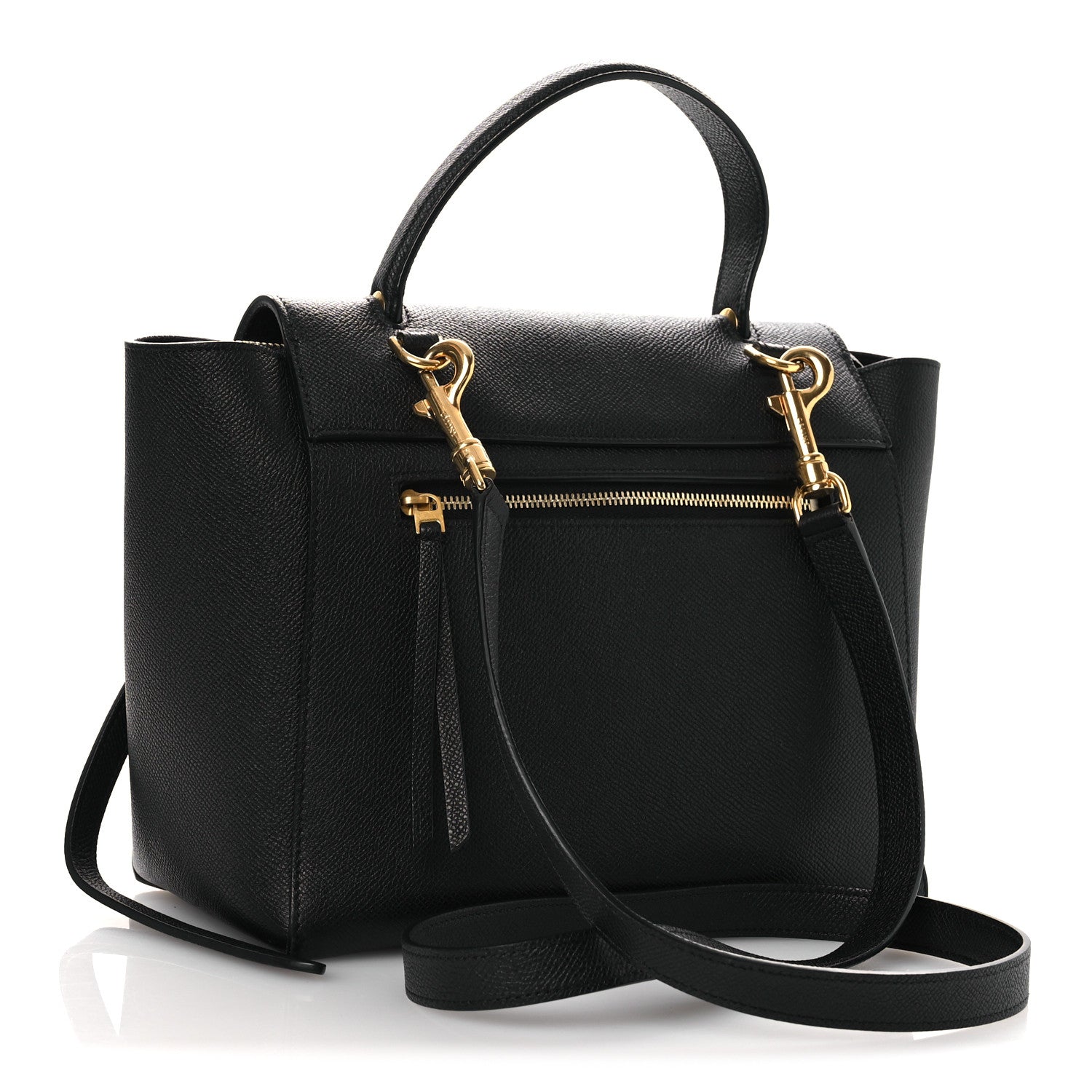 Celine Grained Calfskin Micro Belt Bag Black 3 of 11
