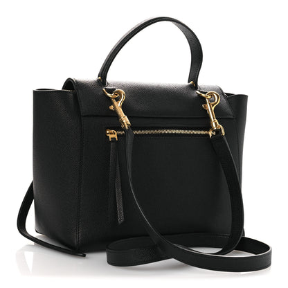 Celine Grained Calfskin Micro Belt Bag Black 3 of 11