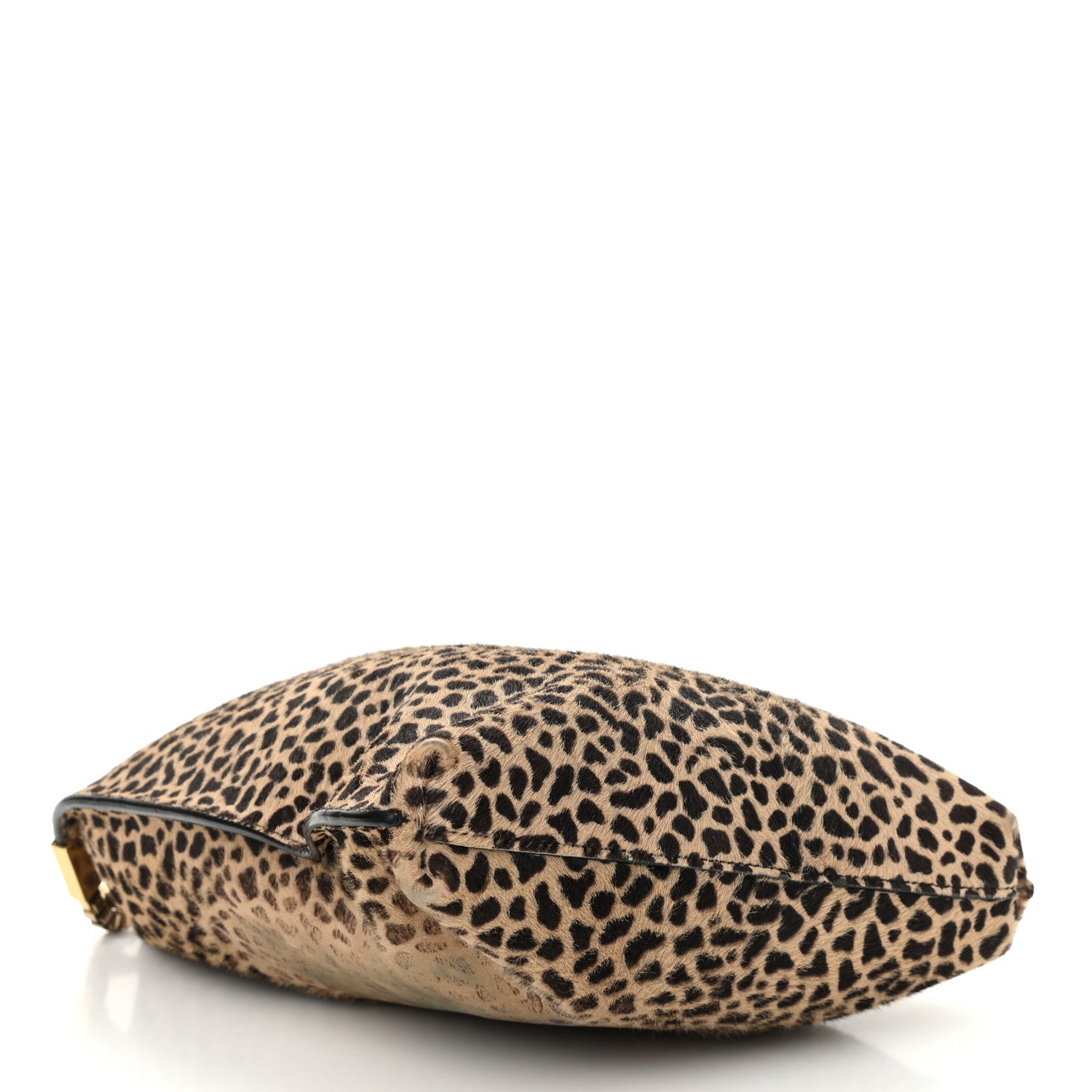 Saint Laurent Pony Effect Calfskin Giraffe Print Small Suzanne Hobo Natural 5 of 11