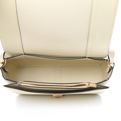 Celine Shiny Smooth Calfskin Medium Frame Shoulder Bag Chalk Mastic 5 of 10