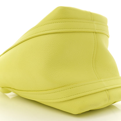 Balenciaga Grained Calfskin XS Everyday North South Shoulder Tote Bag Lemon 9 of 11