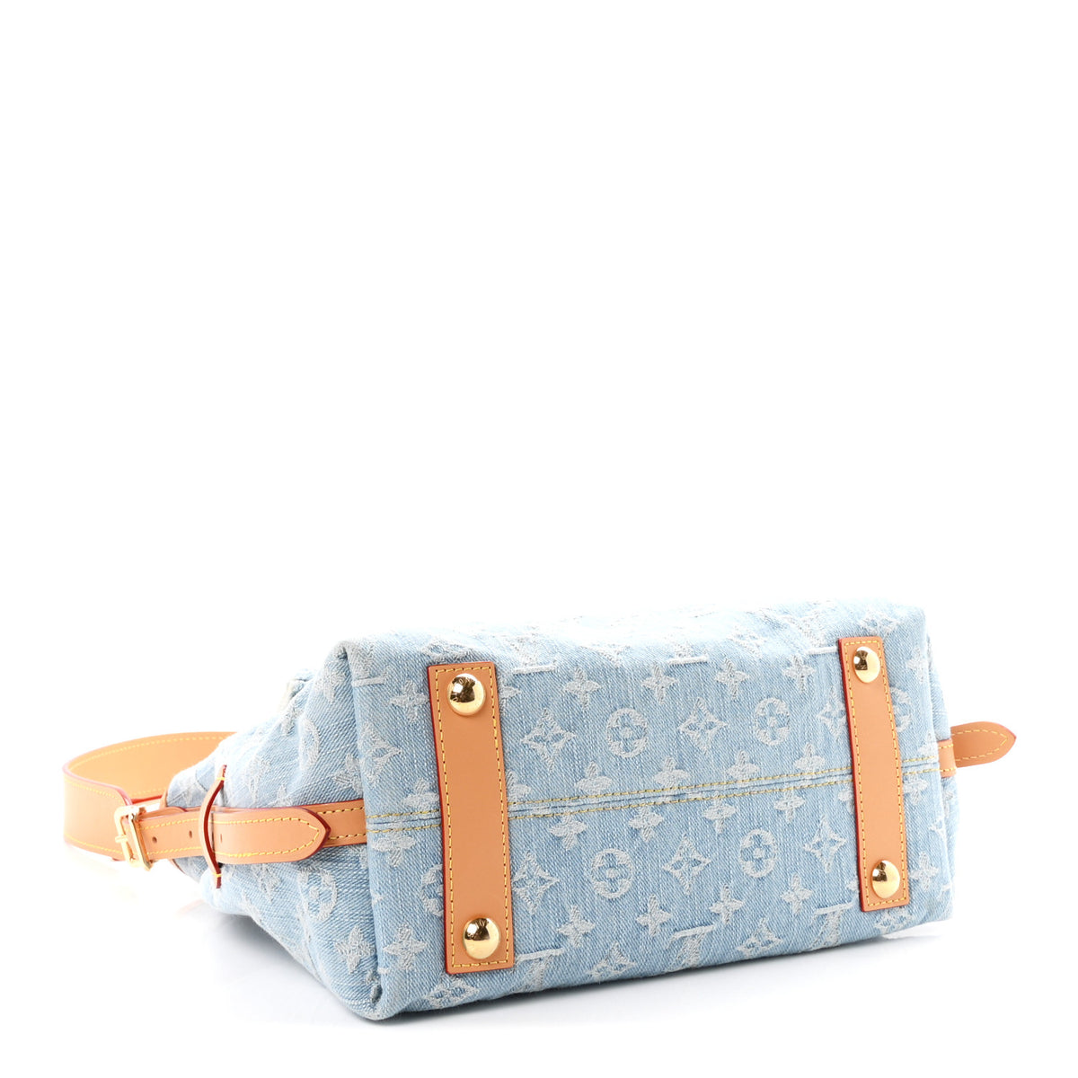 Monogram Denim CarryAll PM Sky Blue