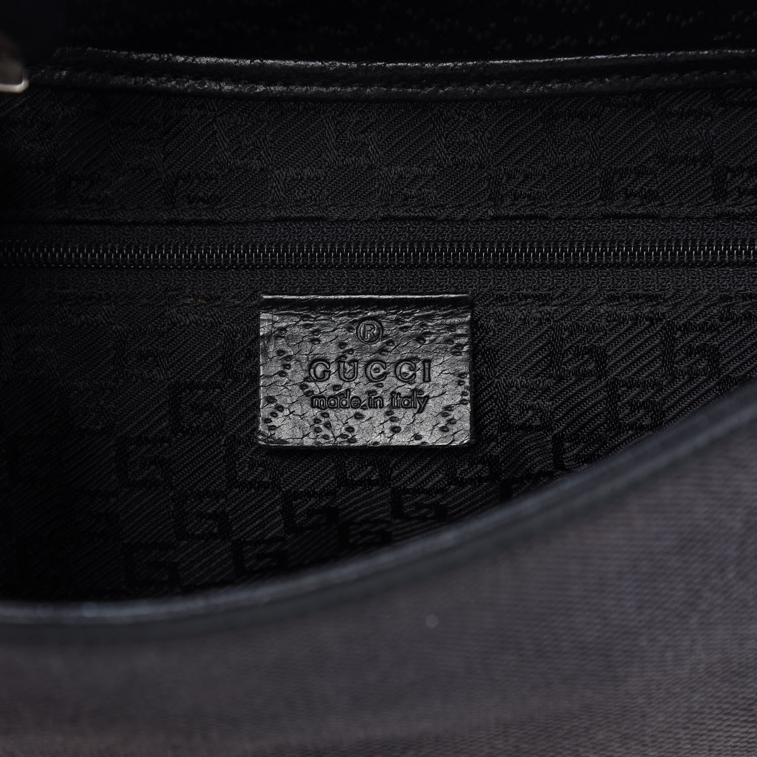 Gucci Calfskin Bamboo Handle Jackie O Hobo Black 8 of 10