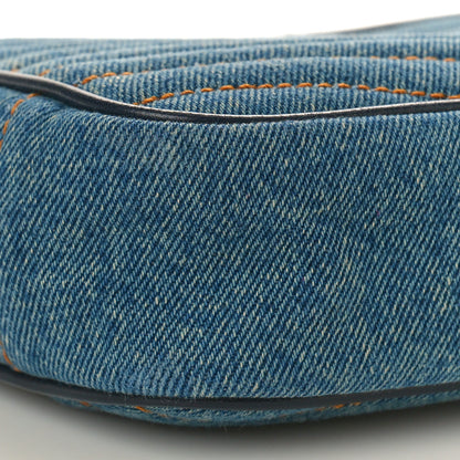 Saint Laurent Denim Matelasse Monogram Mini Lou Camera Bag California Blue 9 of 10