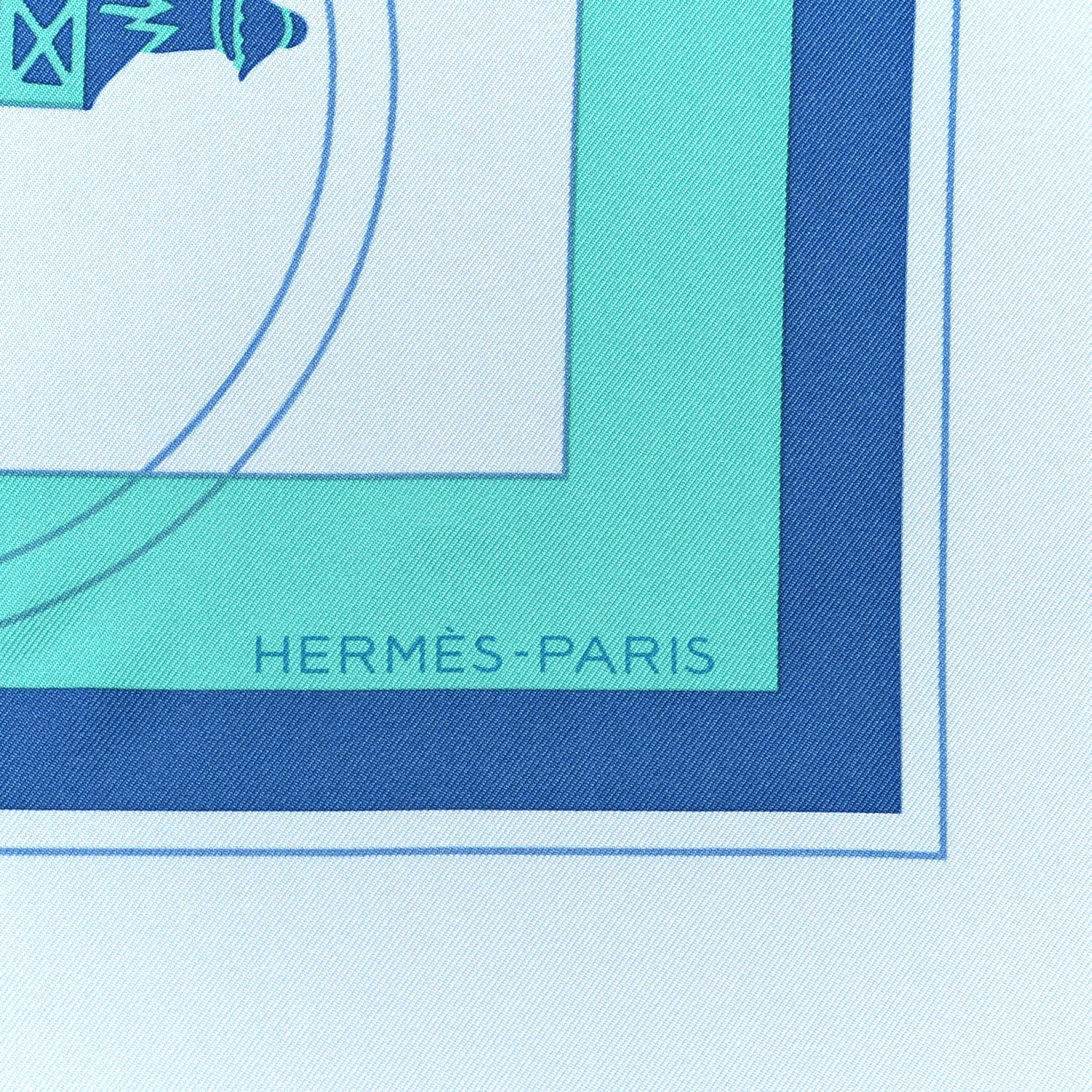 Hermes Silk Ex Libris Scarf 90 2 of 4