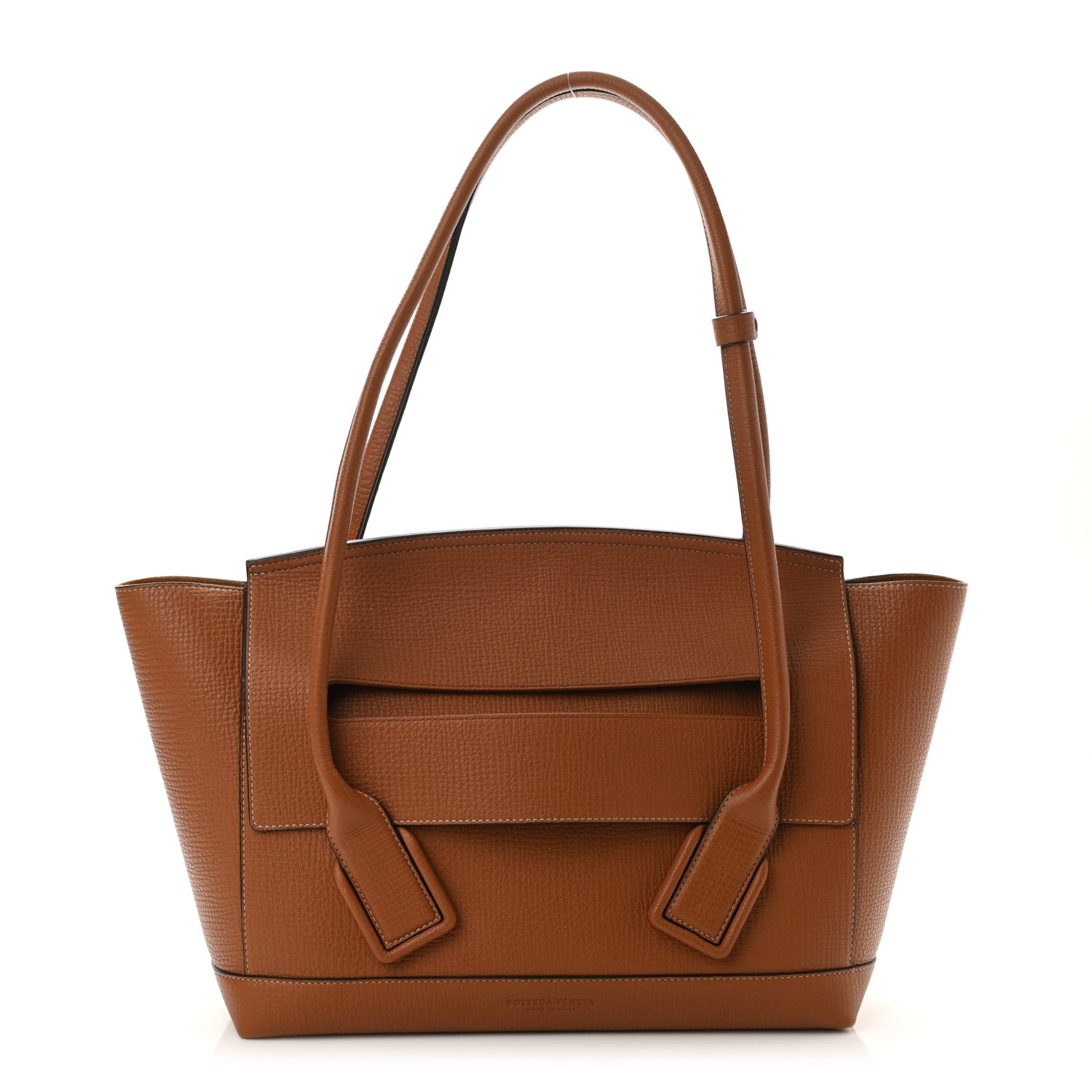 Bottega Veneta Grainy Calfskin Small Arco Wood 1 of 9