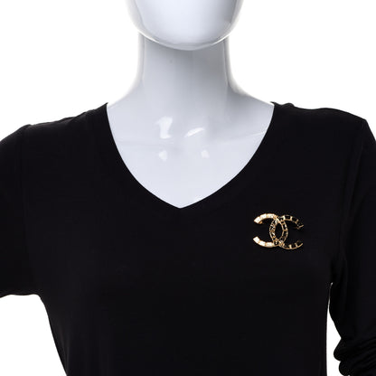 Chanel CC Brooch Gold 2 of 5