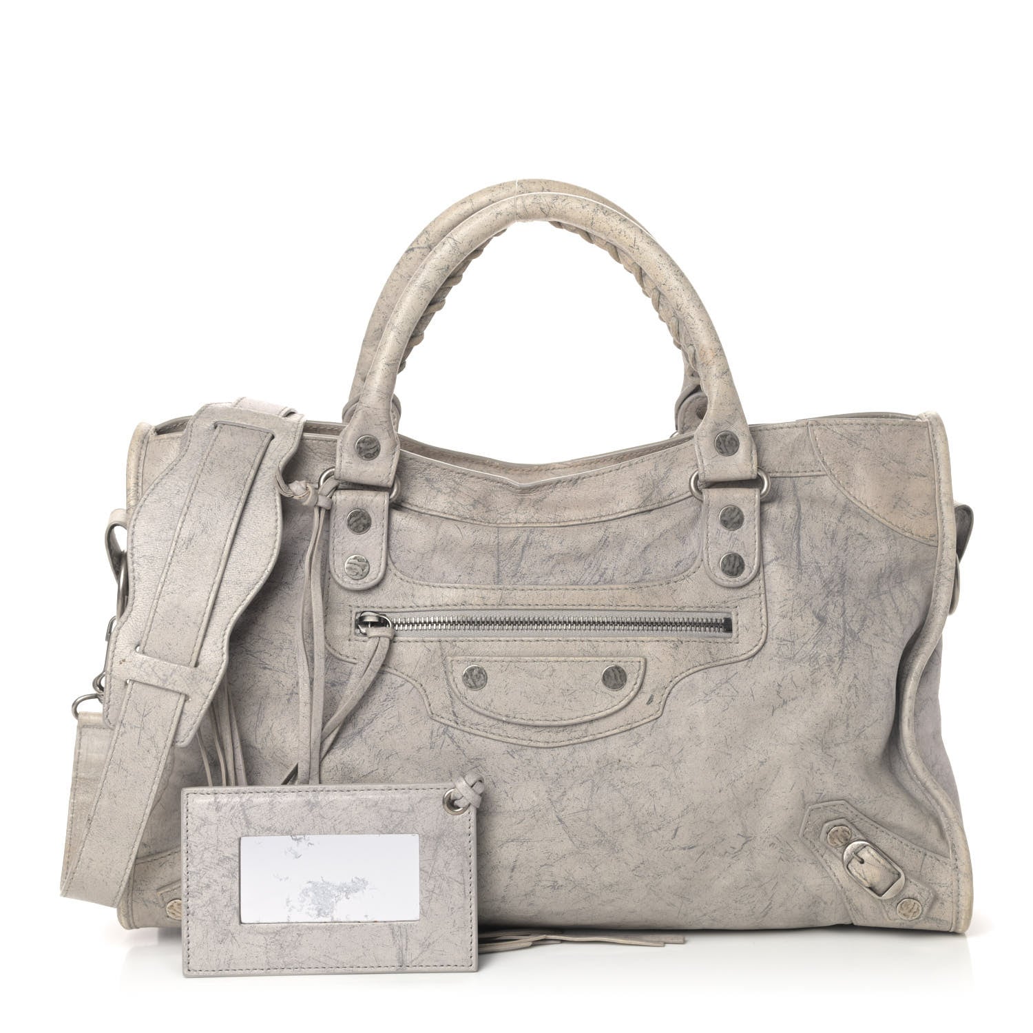 Balenciaga Agneau Marble Hardware City Grey 1 of 4
