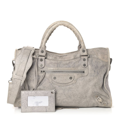 Balenciaga Agneau Marble Hardware City Grey 1 of 4