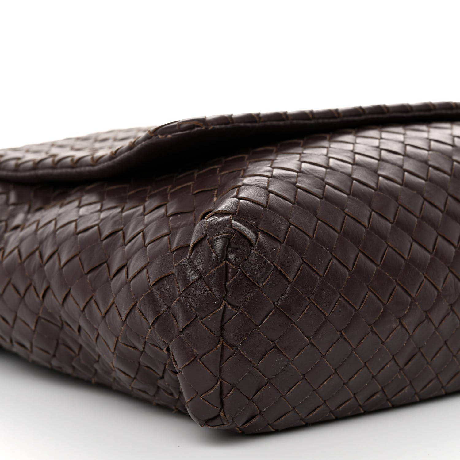 Bottega Veneta Nappa Intrecciato Messenger Bag Ebano 8 of 9