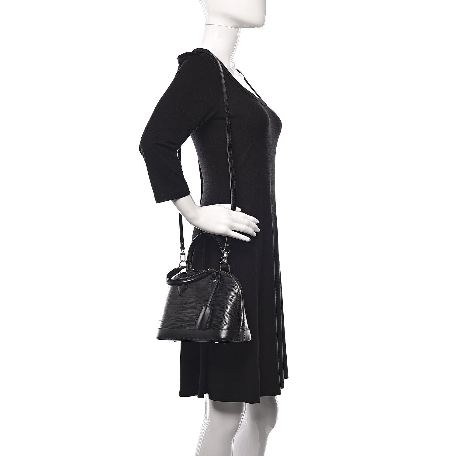 Louis Vuitton Epi Alma BB Black 2 of 9