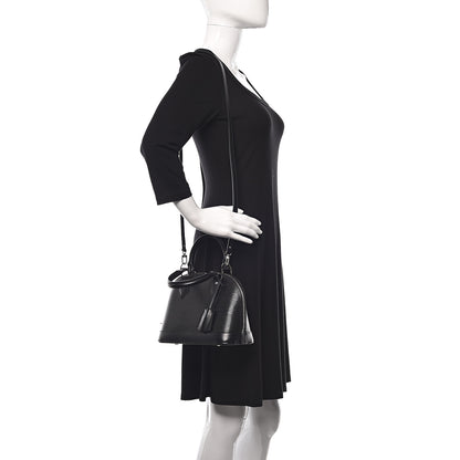 Louis Vuitton Epi Alma BB Black 2 of 9